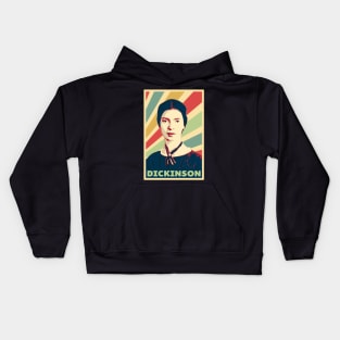 Emily Dickinson Vintage Colors Kids Hoodie